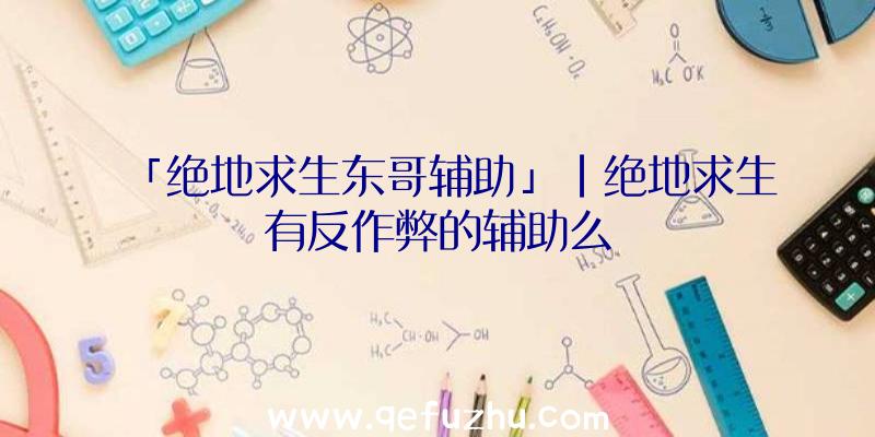 「绝地求生东哥辅助」|绝地求生有反作弊的辅助么